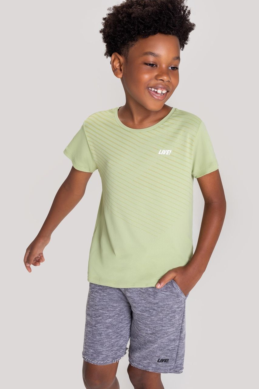 BERMUDA JOY ESSENTIAL KIDS 12 CINZA MESCLA