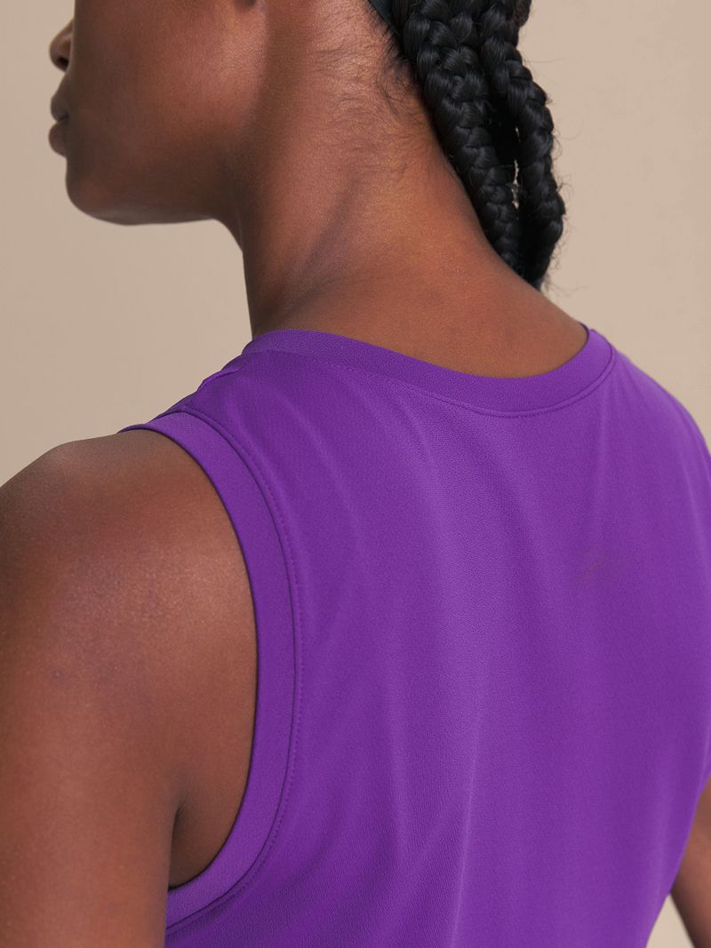 Regata Cropped LIVE Comfort Cor:Violeta;Tamanho:M 2