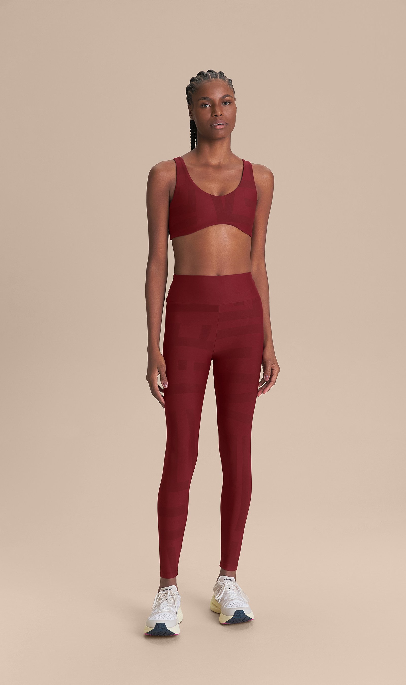 Legging Maxi LIVE Cor:Vermelho Escuro;Tamanho:P
