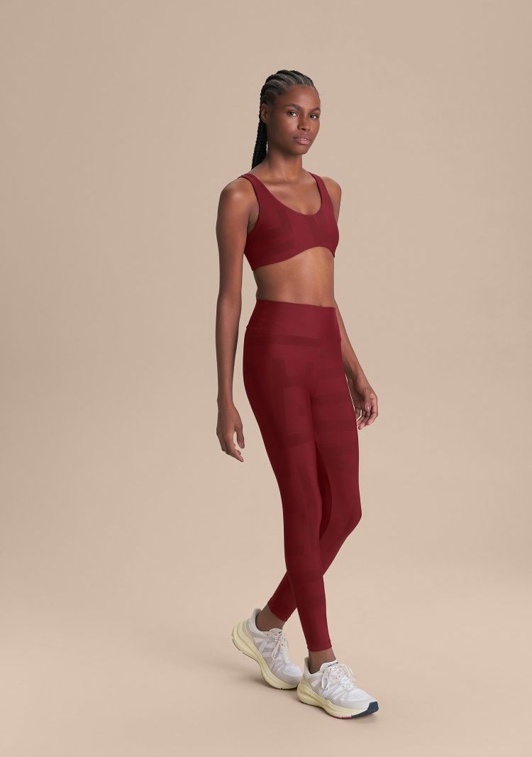 Legging Maxi LIVE Cor:Vermelho Escuro;Tamanho:P 2