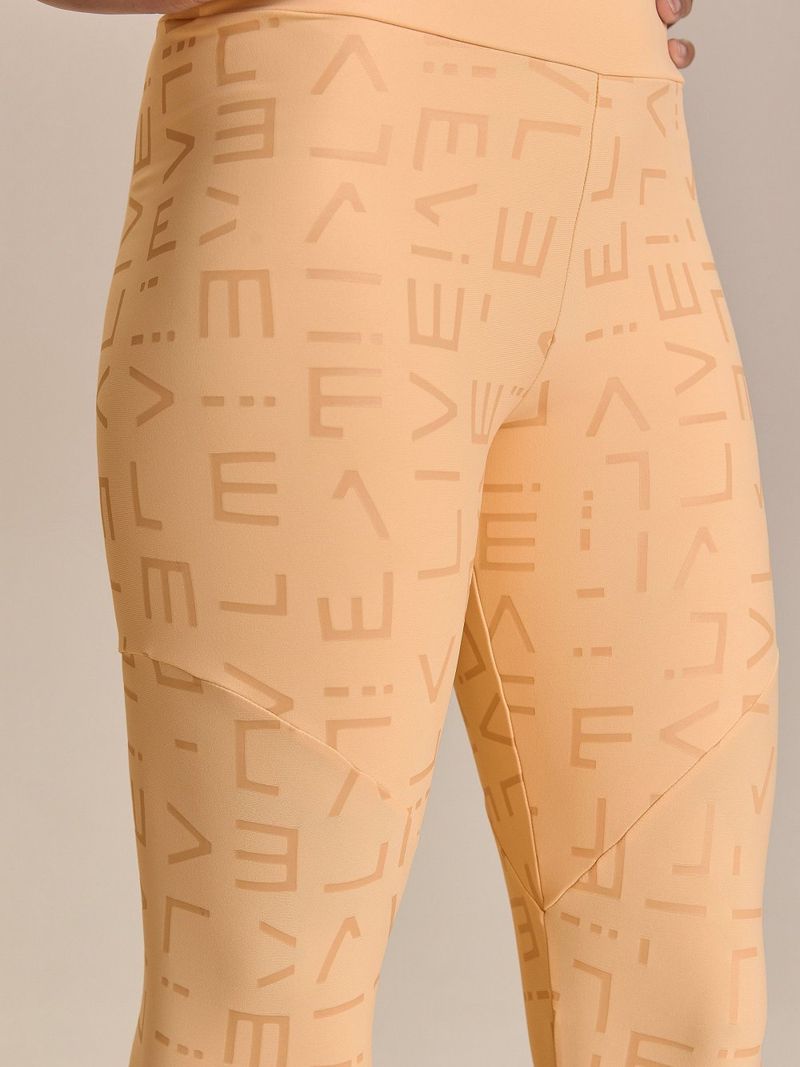 Legging LIVE Icon Cor:Amarelo;Tamanho:M 4