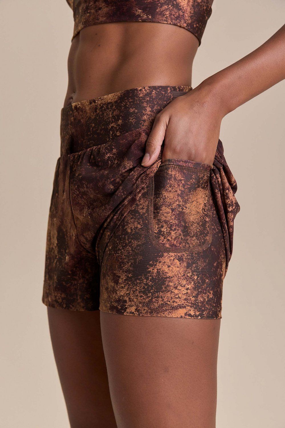 Shorts Pro Dryside Evolve Cor:Marrom;Tamanho:P 3