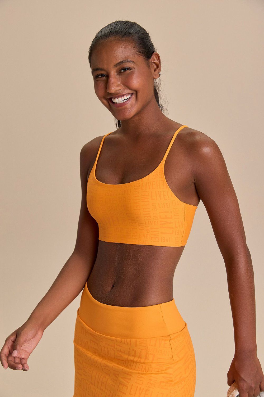 Top Curve Live Cor:Laranja;Tamanho:M 2