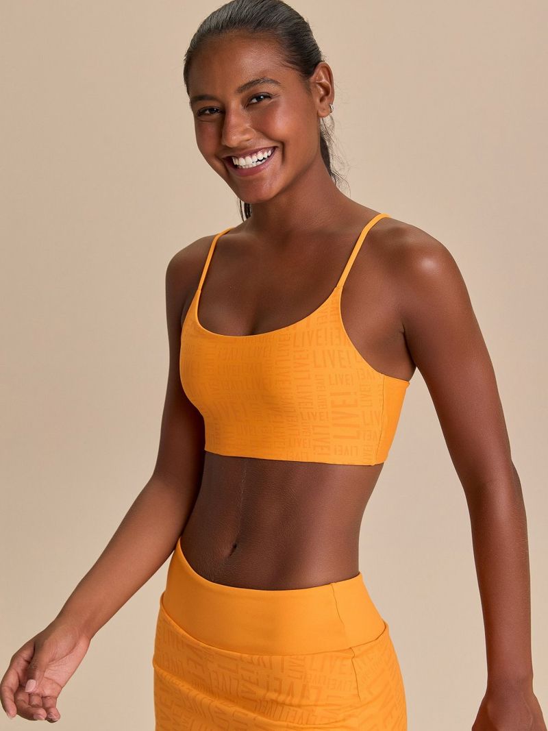 Top Curve Live Cor:Laranja;Tamanho:M 2