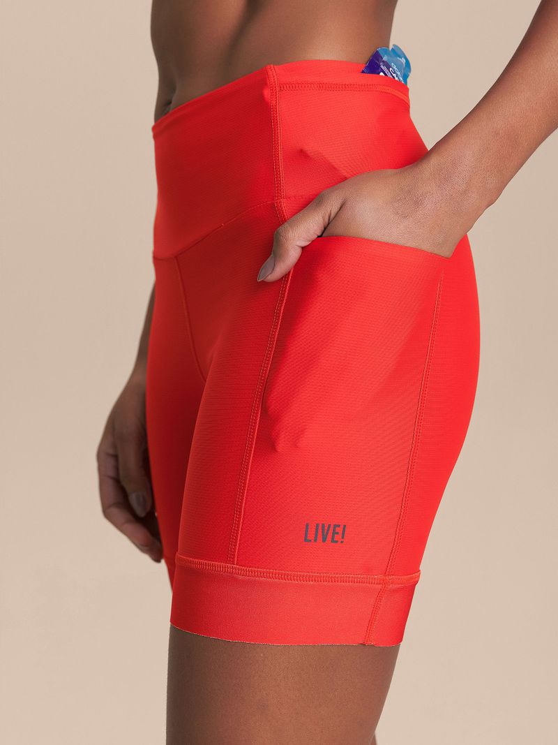 Bermuda Six Pockets Speed Cor:Vermelho;Tamanho:M 5