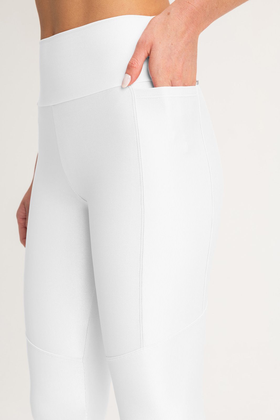 Legging Allure Adaptiv Preto e Branco Cor:Branco;Tamanho:P 2