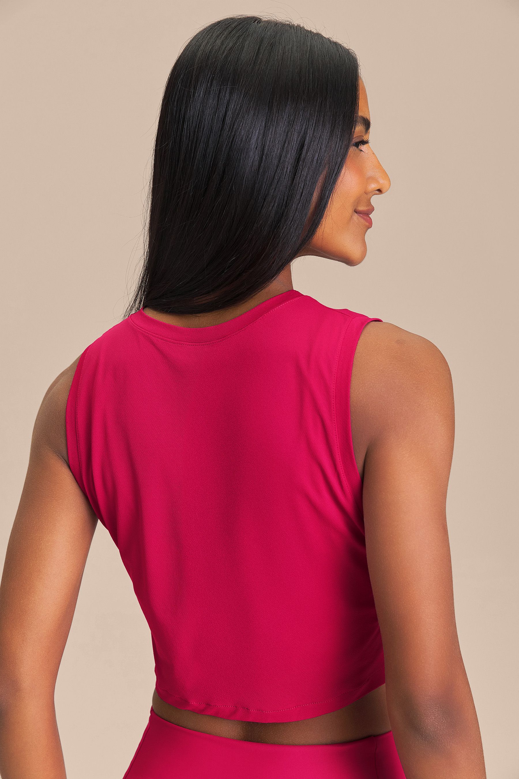 Regata Cropped LIVE Comfort Cor:Pink;Tamanho:M 2