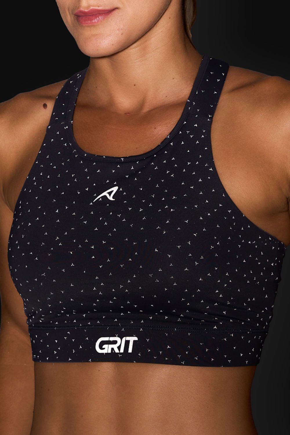 Top Grit Bossa Ajustavel 1 Bolso Nadador Reflect Preto Reflect Cor:Preto;Tamanho:PP