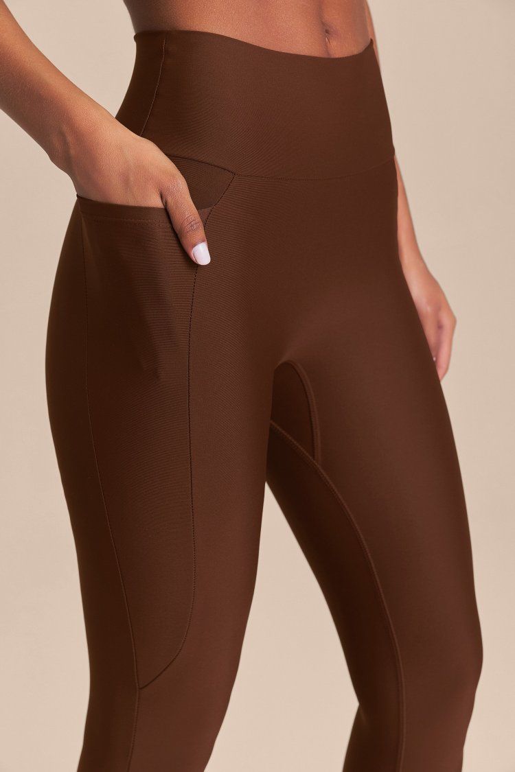 Legging Pocket Hydefit Adaptiv Cor:Marrom Chocolate;Tamanho:G 2