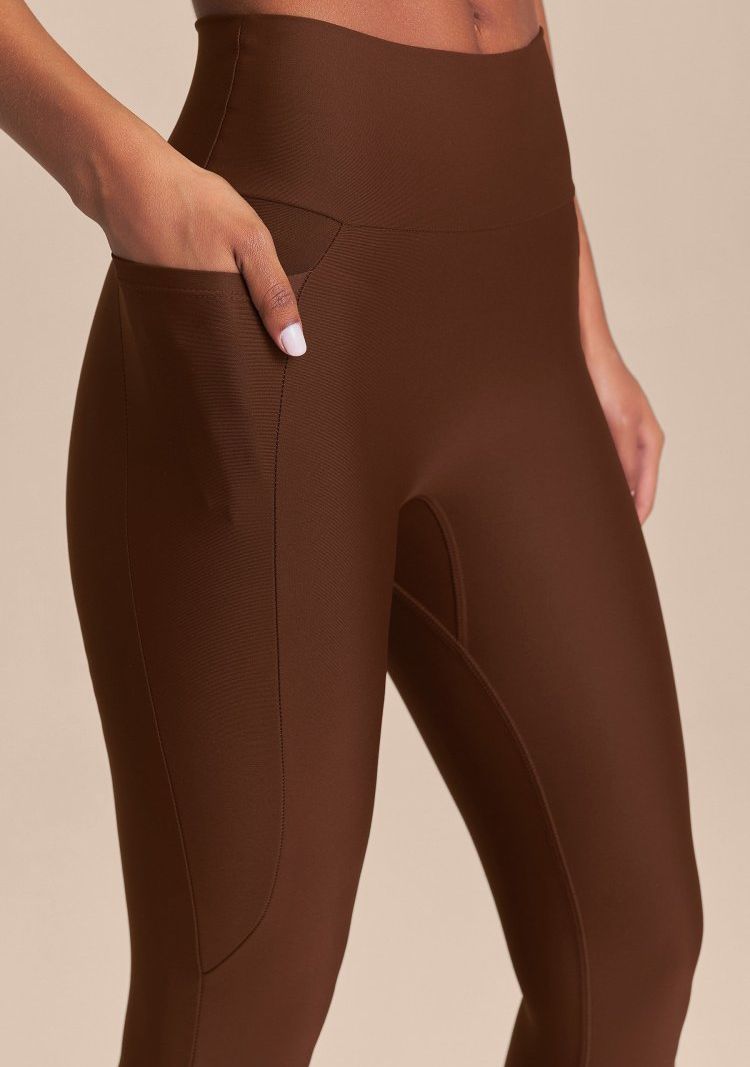 Legging Pocket Hydefit Adaptiv Cor:Marrom Chocolate;Tamanho:G 2