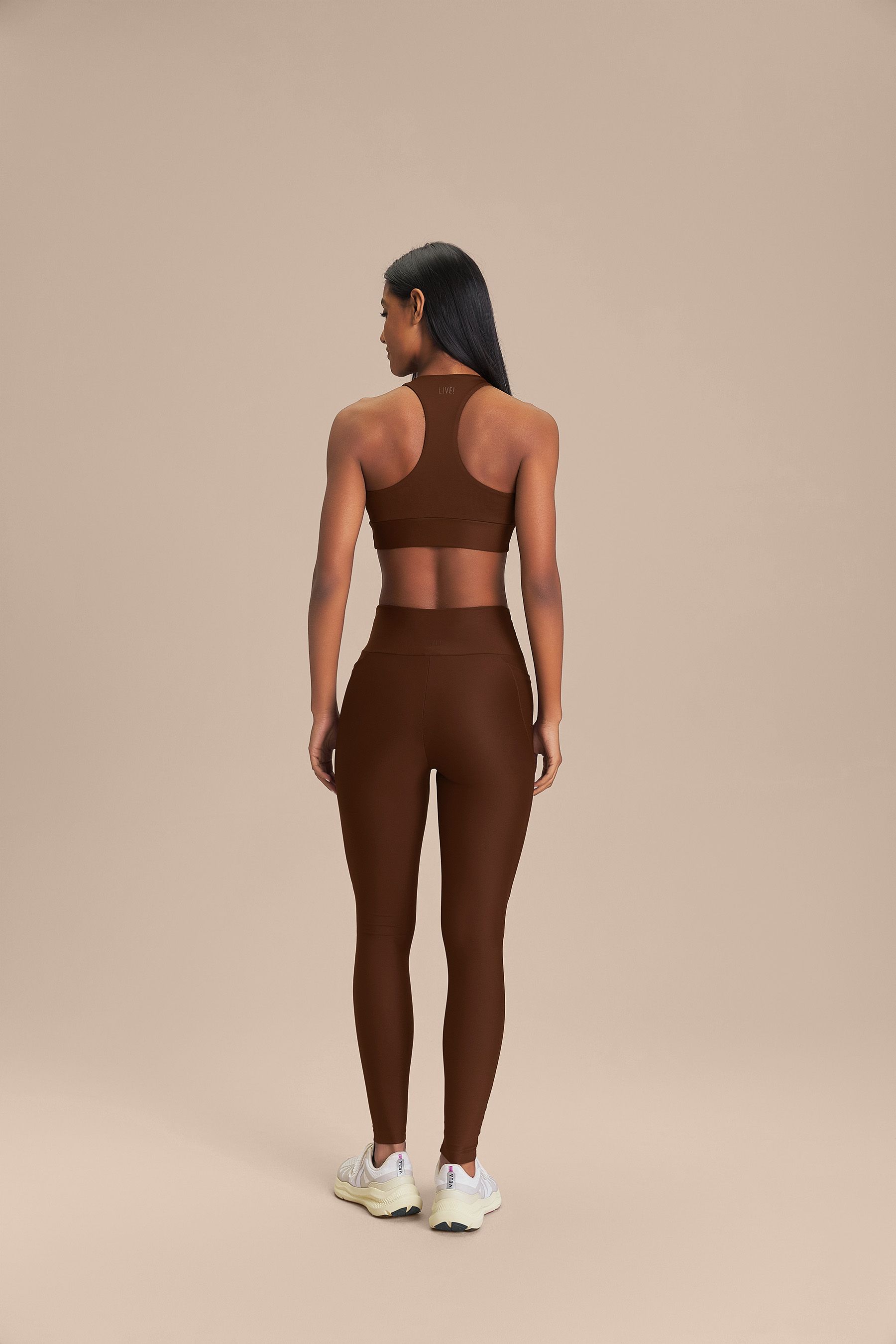 Legging Pocket Hydefit Adaptiv Cor:Marrom Chocolate;Tamanho:G 4