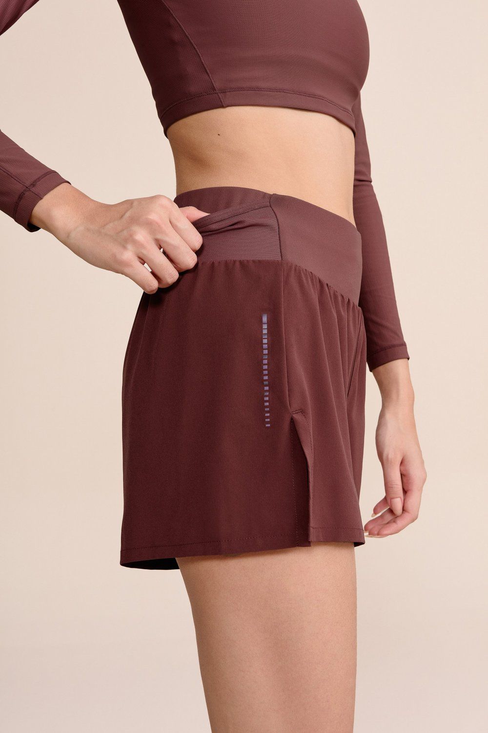 Shorts Pro Six Pockets Cor:Marrom;Tamanho:G 14