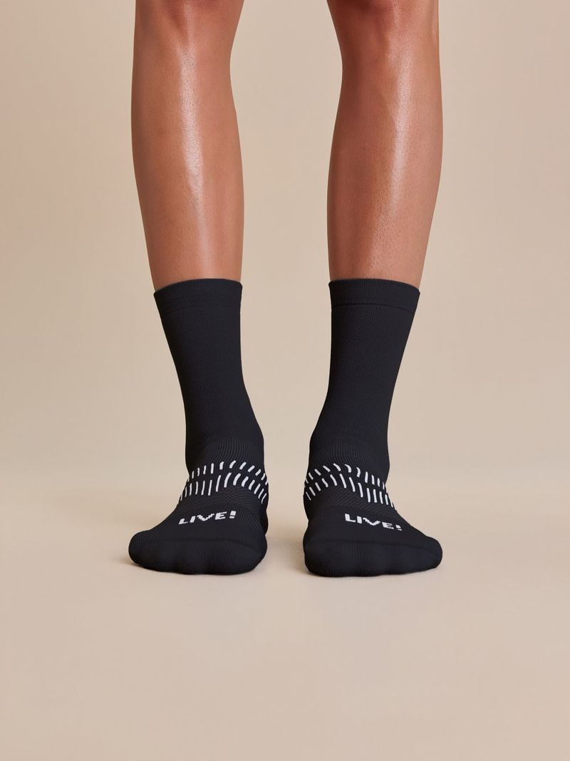 Meia Reflex Run Long Unissex Cor:Preto;Tamanho:33 A 38 3