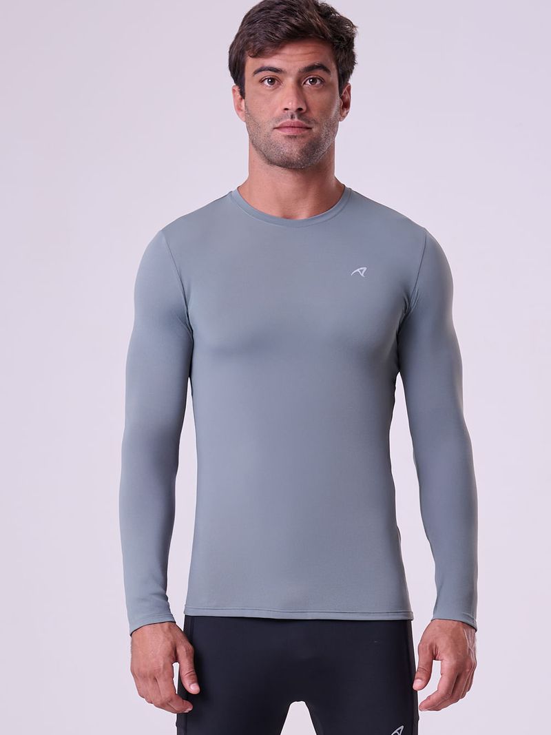CAMISETA KEEP COOL PEP TRUE DRY MANGA LONGA MASC Cor:Verde Claro;Tamanho:M 1