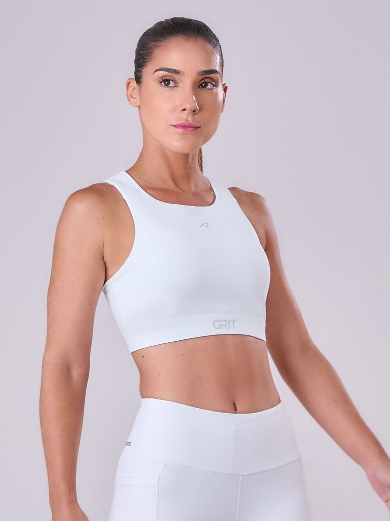 TOP GRIT BOSSA AJUSTAVEL 1 BOLSO NADADOR ALL WHITE Cor:Branco;Tamanho:M 1