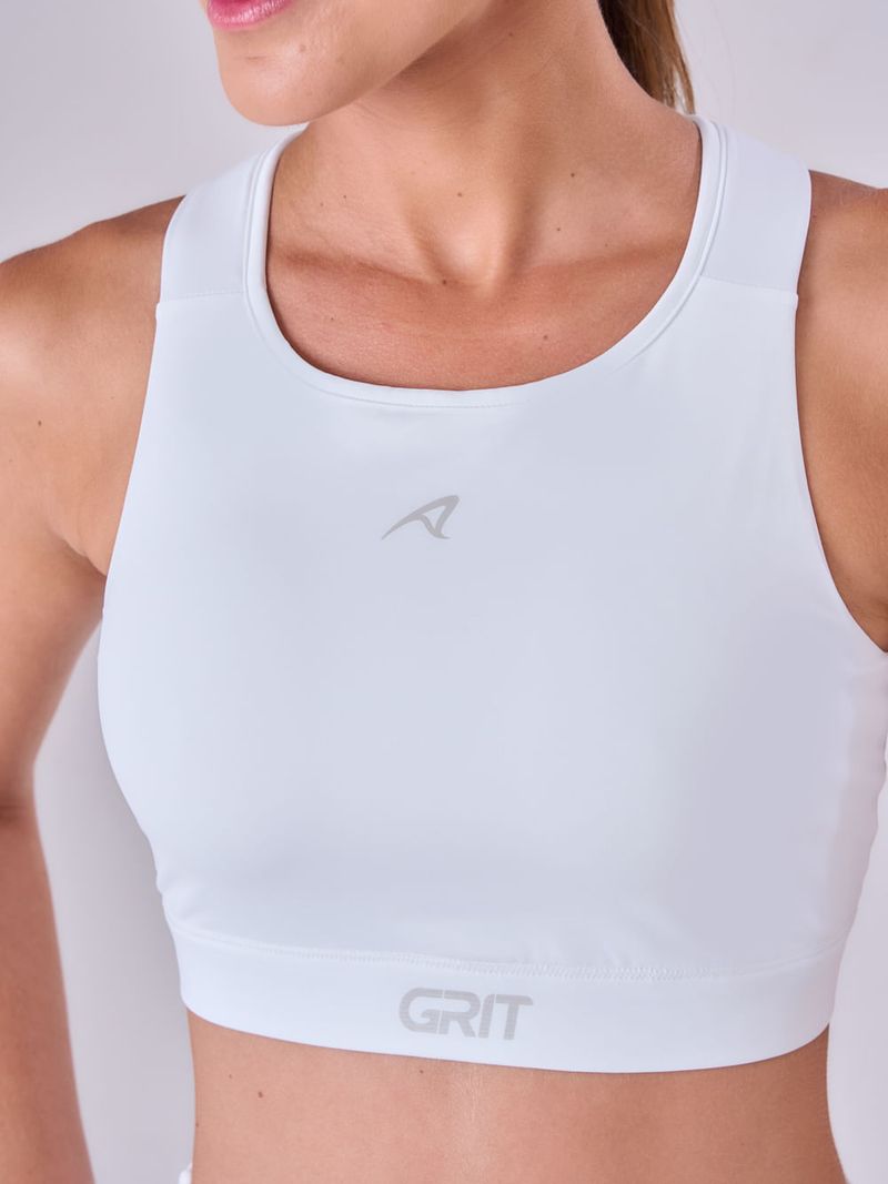 TOP GRIT BOSSA AJUSTAVEL 1 BOLSO NADADOR ALL WHITE Cor:Branco;Tamanho:M 6