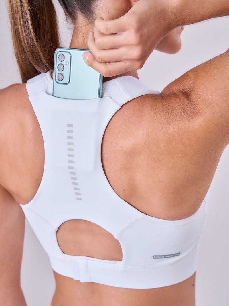 TOP GRIT BOSSA AJUSTAVEL 1 BOLSO NADADOR ALL WHITE Cor:Branco;Tamanho:M 2