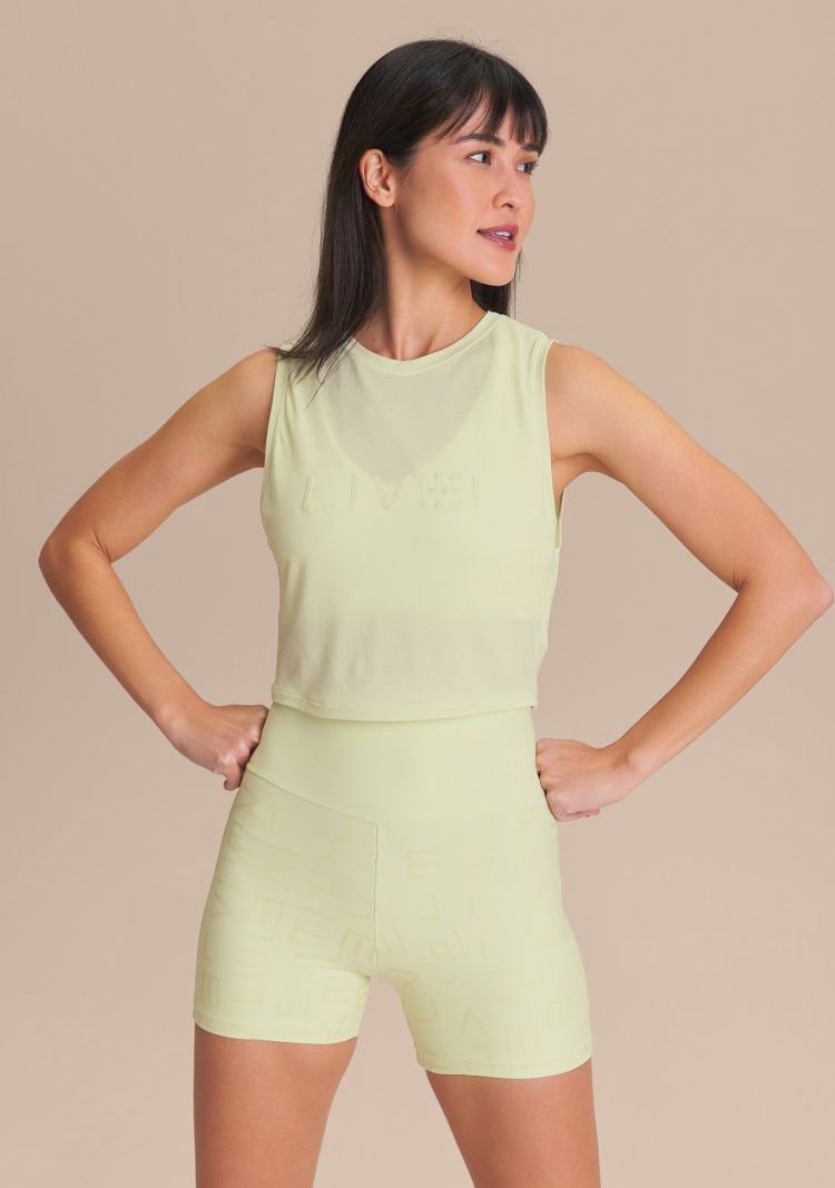Regata Cropped LIVE Comfort Cor:Verde Suave;Tamanho:M 1