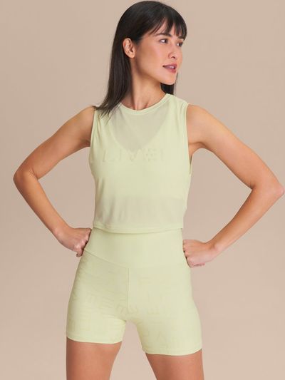 Regata Cropped LIVE Comfort Cor:Verde Suave;Tamanho:M