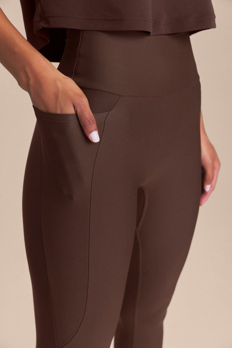 Legging Pocket Hydefit Adaptiv Cor:Marrom;Tamanho:G 3