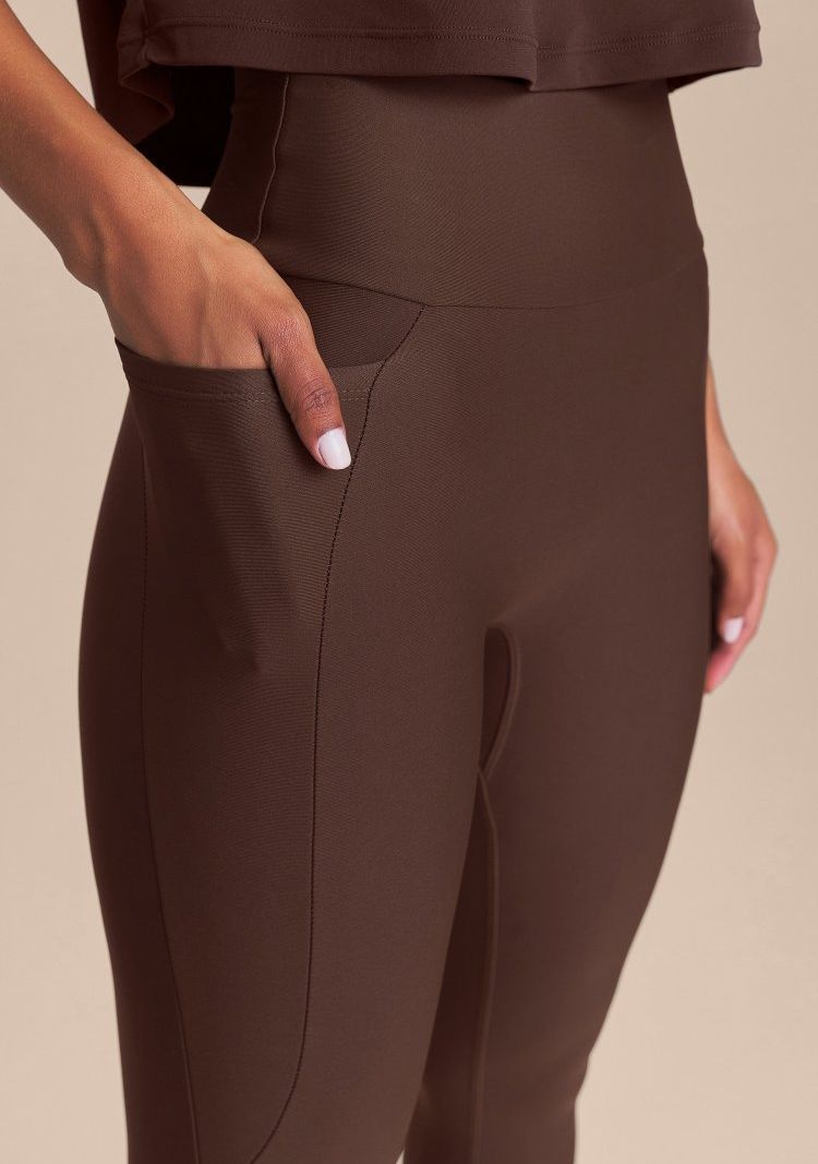 Legging Pocket Hydefit Adaptiv Cor:Marrom;Tamanho:G 3