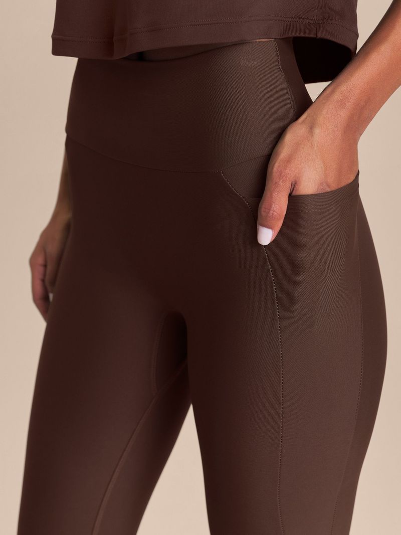 Legging Pocket Hydefit Adaptiv Cor:Marrom;Tamanho:G 4