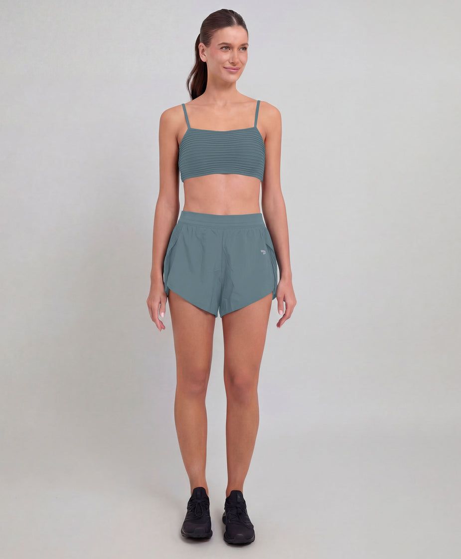 SHORTS COM PLISSADO ALTO GIRO 1