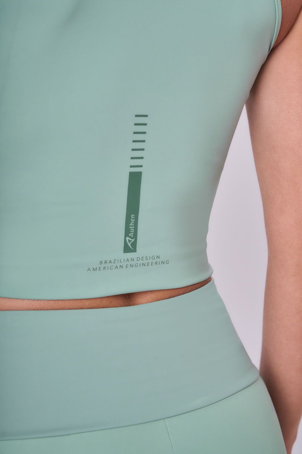 Regata Cropped Signature Samba Cor:Verde Claro;Tamanho:M 3