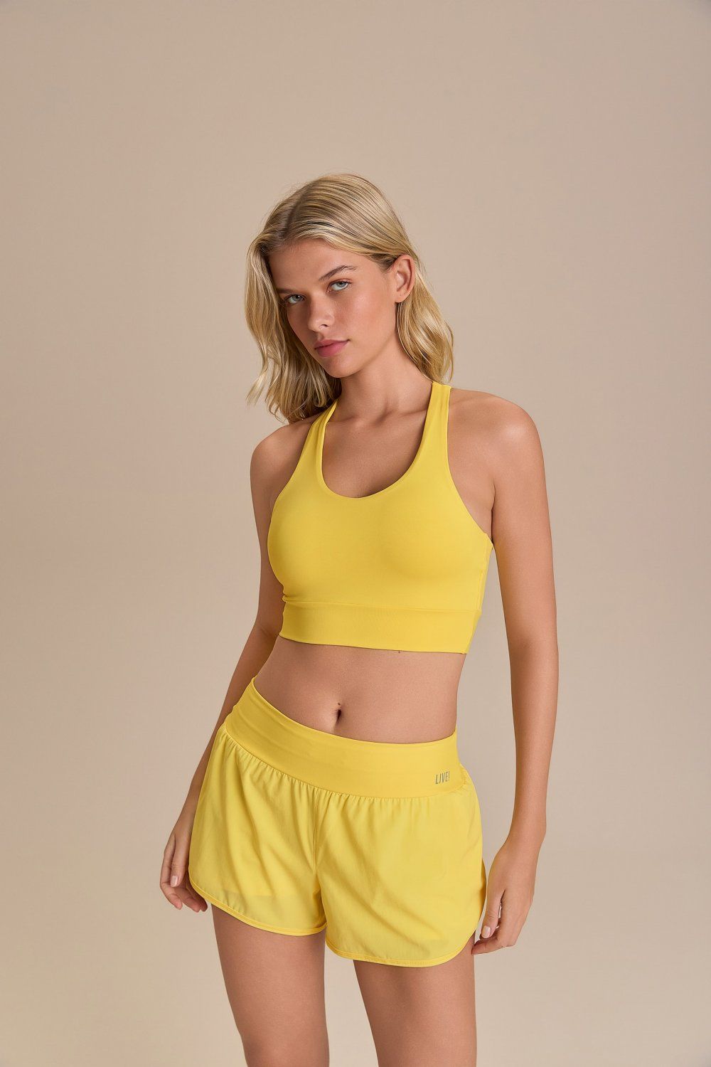 Shorts Pro Dryside Cor:Amarelo;Tamanho:M 3