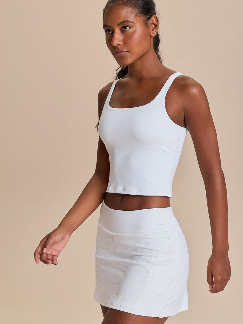 Regata Cropped Move Sense Cor:Branco;Tamanho:M 1