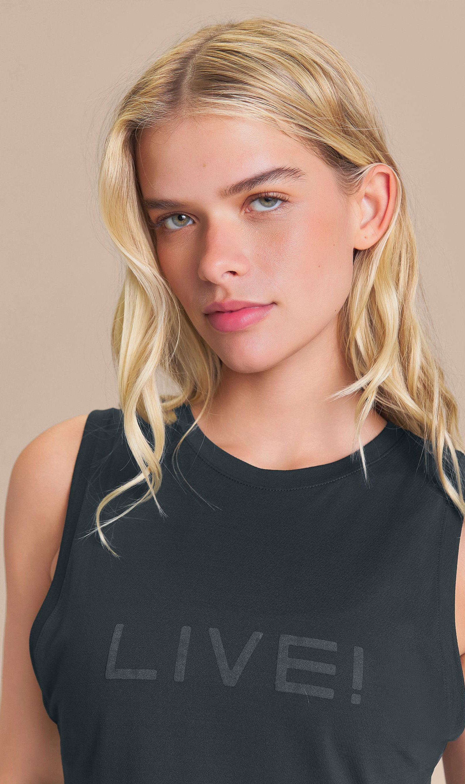 Regata Cropped LIVE Comfort Cor:Verde Escuro;Tamanho:P