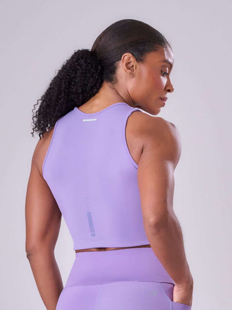 Regata Cropped Signature Samba Cor:Lilás;Tamanho:PP 6