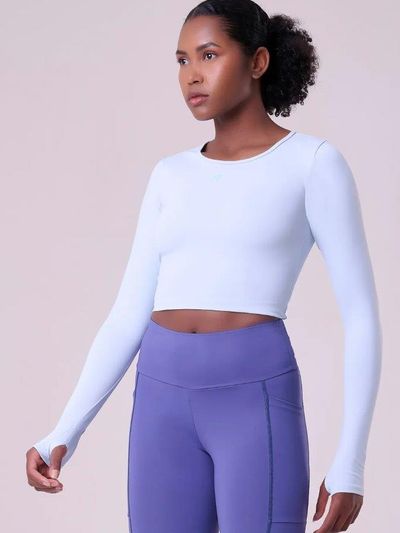 Camiseta Manga Longa Signature Cropped Samba