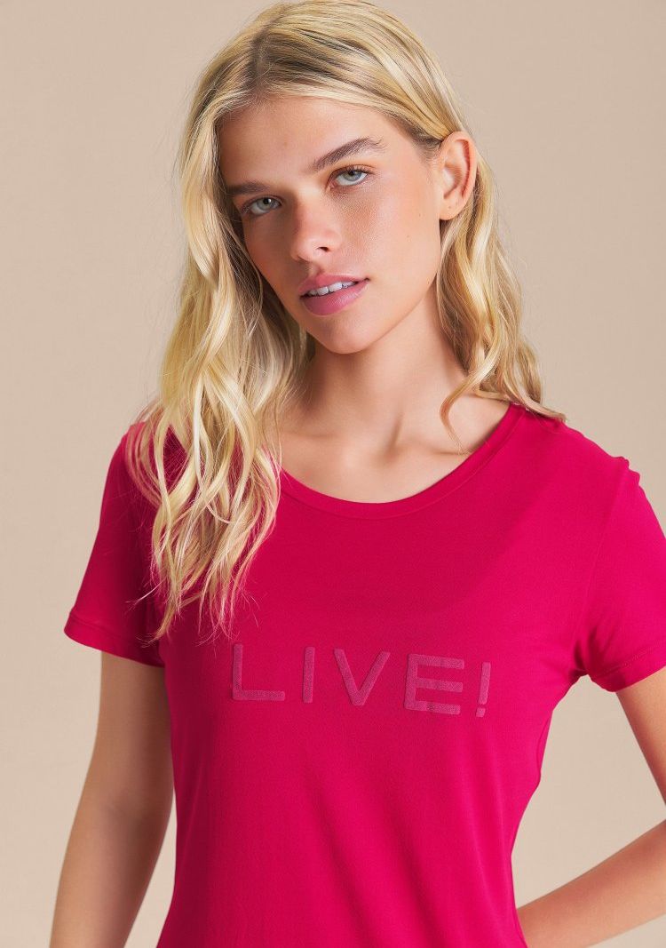 Camiseta LIVE Comfort Cor:Pink;Tamanho:M 2