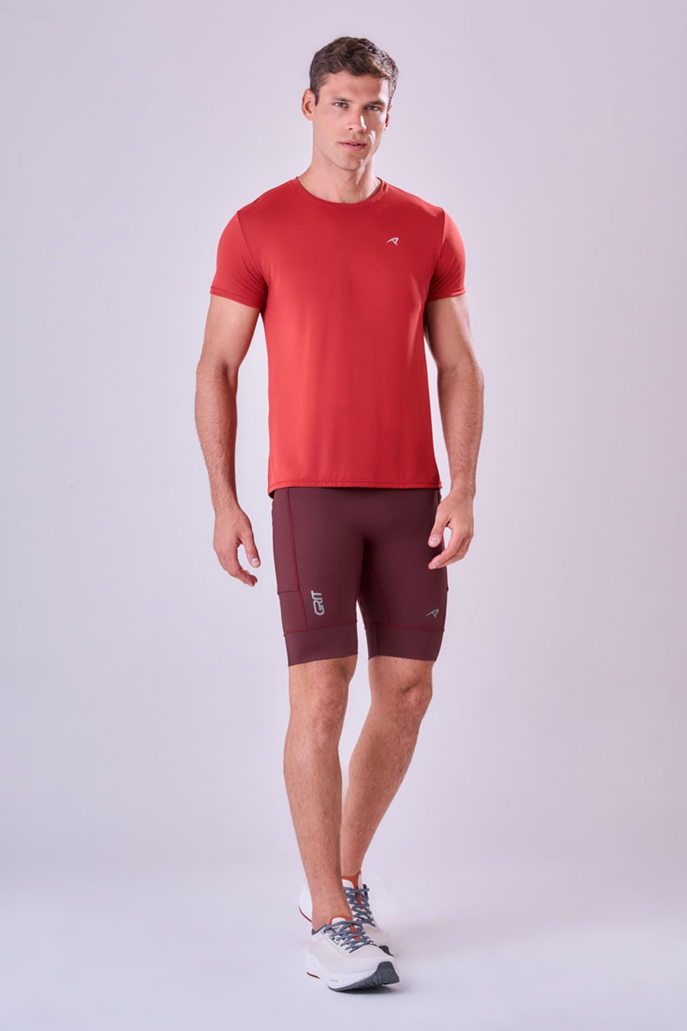 Bermuda Grit Bossa 6 Bolsos 9" Masc Color Cor:Vermelho;Tamanho:P 2