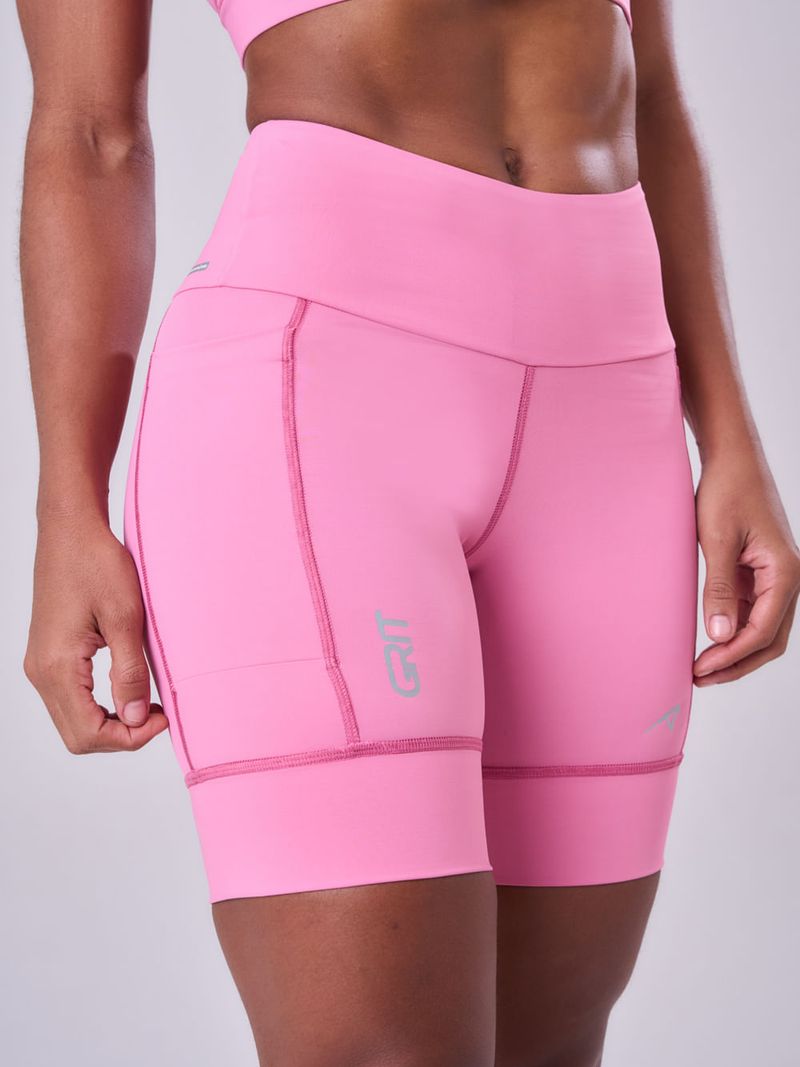 Bermuda Grit Bossa 3 Bolsos 18cm Cor:Rosa;Tamanho:PP 1
