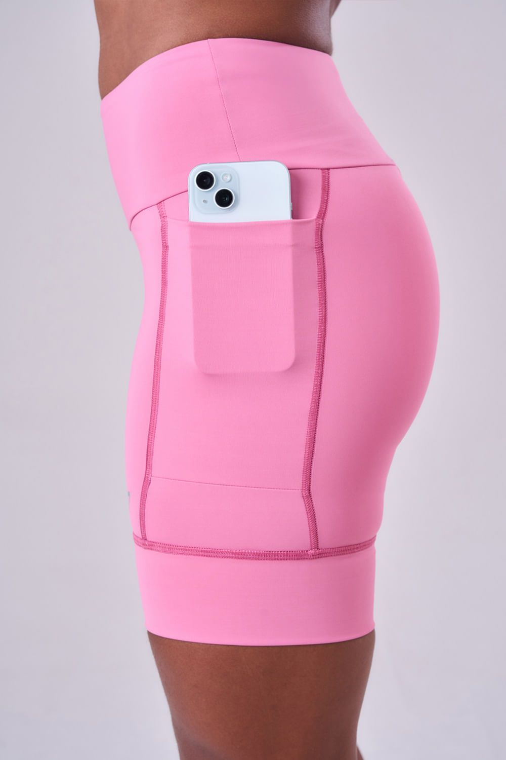 Bermuda Grit Bossa 3 Bolsos 18cm Cor:Rosa;Tamanho:PP 3