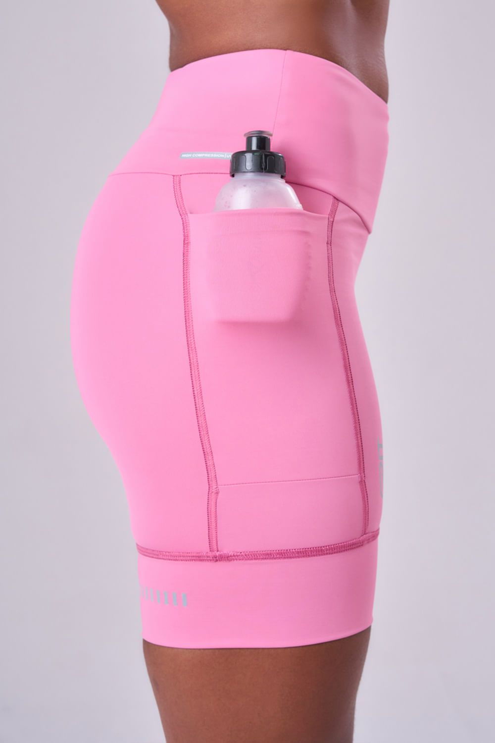 Bermuda Grit Bossa 3 Bolsos 18cm Cor:Rosa;Tamanho:PP 7