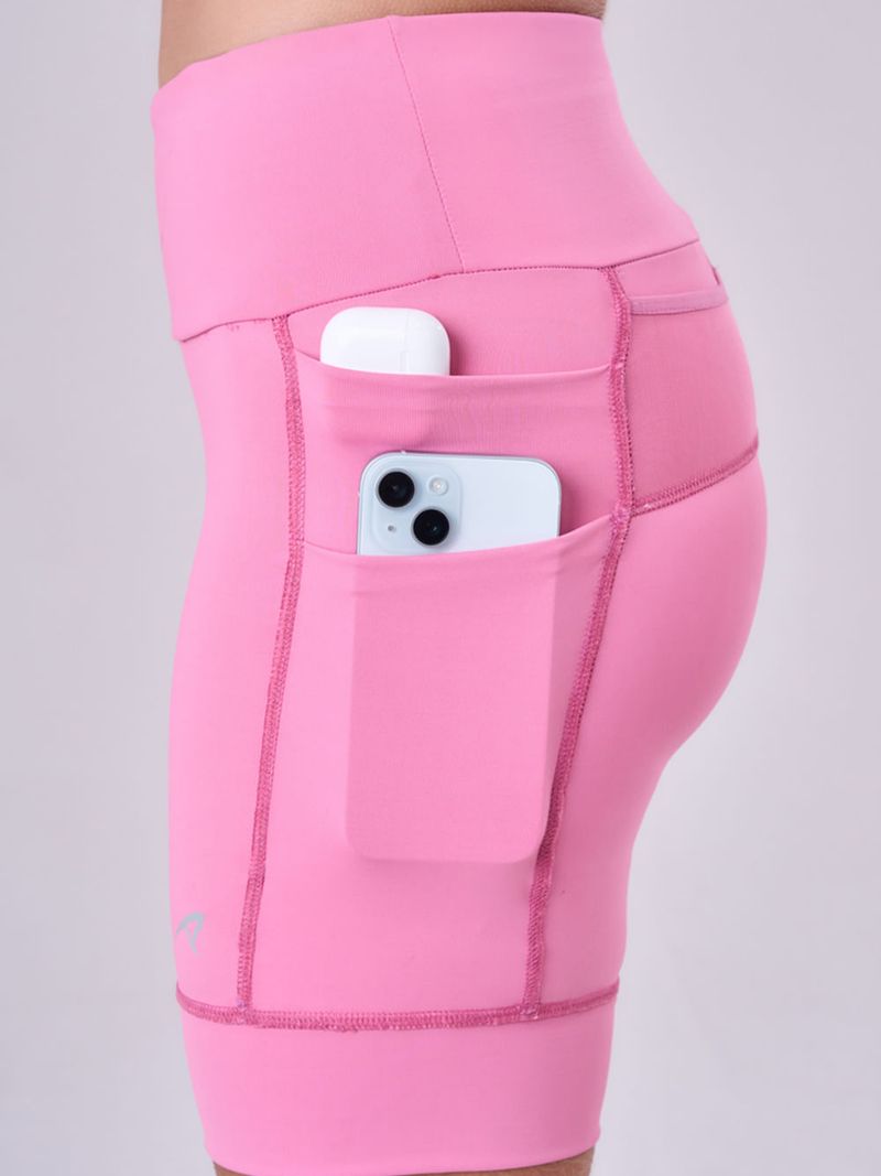 Bermuda Grit Bossa 7 Bolsos 18cm Tamanho:PP;Cor:Rosa 7