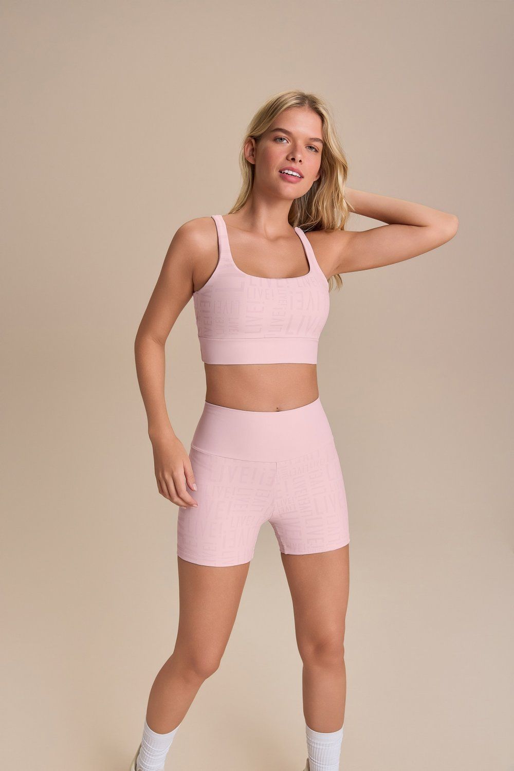 Shorts Fit Live Cor:Lavanda;Tamanho:M 4