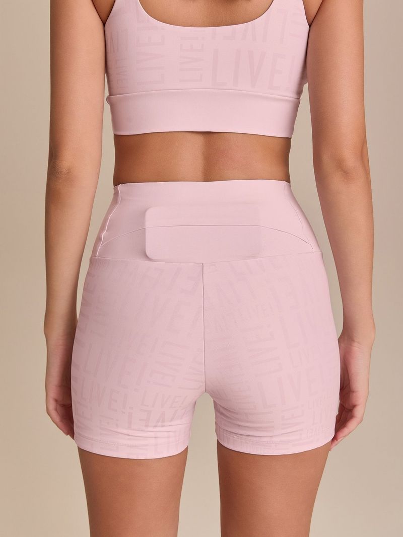Shorts Fit Live Cor:Lavanda;Tamanho:M 5