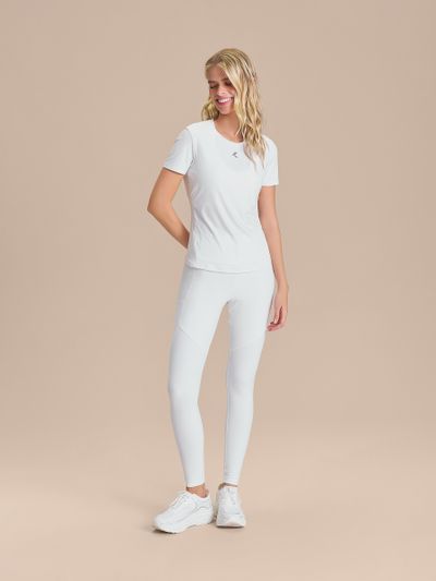 Legging Six Pockets Speed Cor:Branco;Tamanho:P