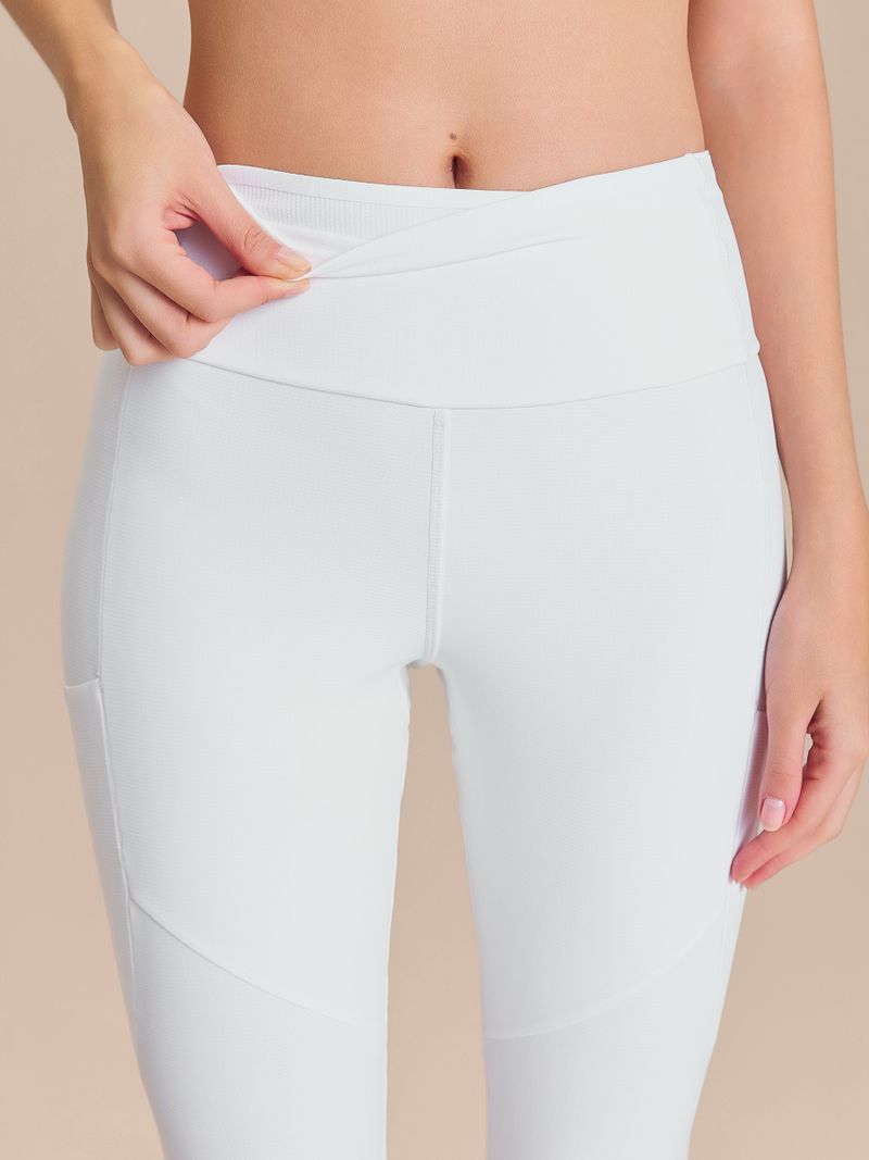 Legging Six Pockets Speed Cor:Branco;Tamanho:P 3