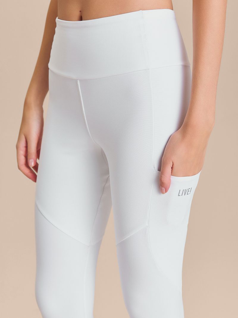 Legging Six Pockets Speed Cor:Branco;Tamanho:P 4