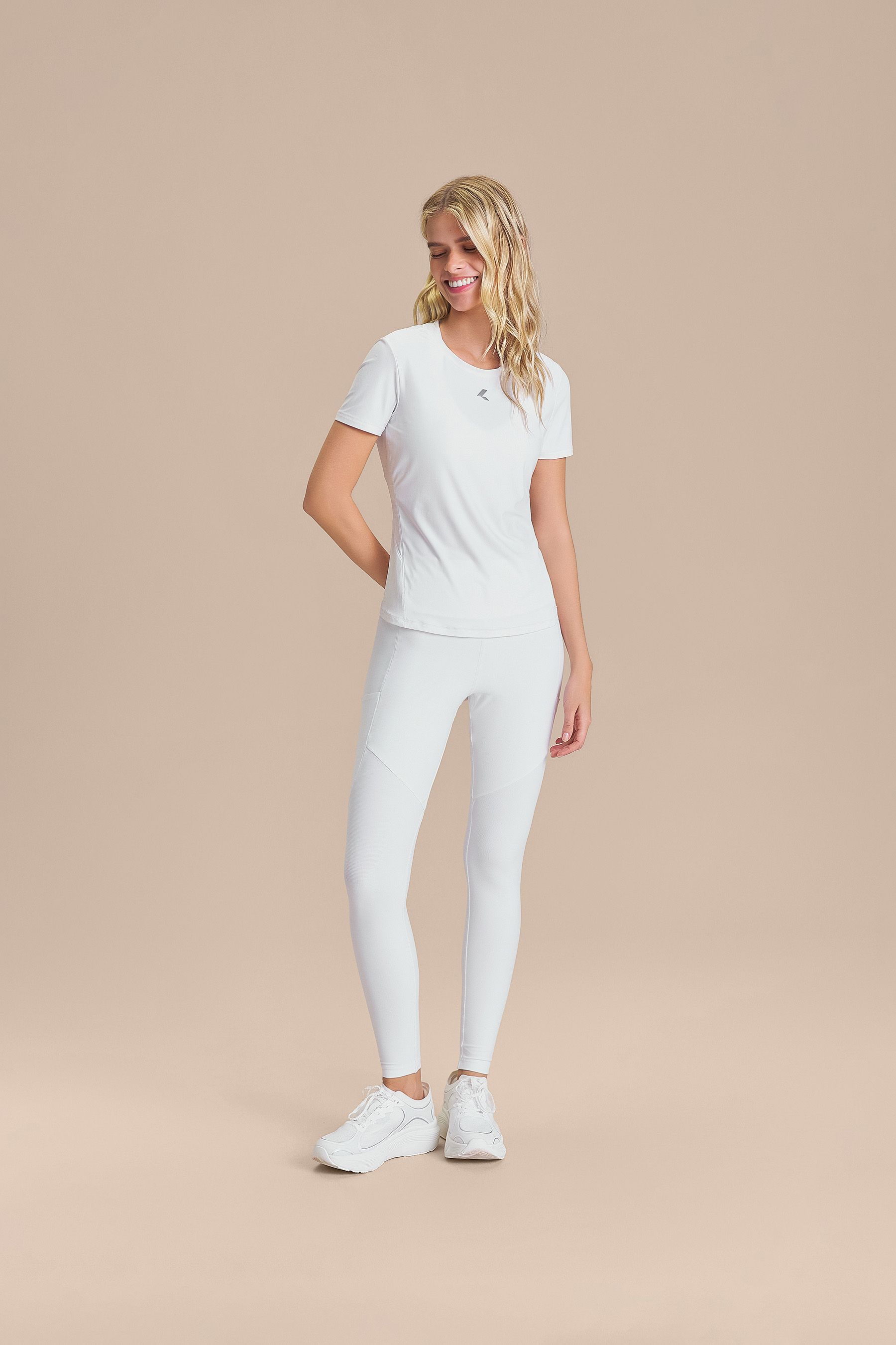 Legging Six Pockets Speed Cor:Branco;Tamanho:G 2
