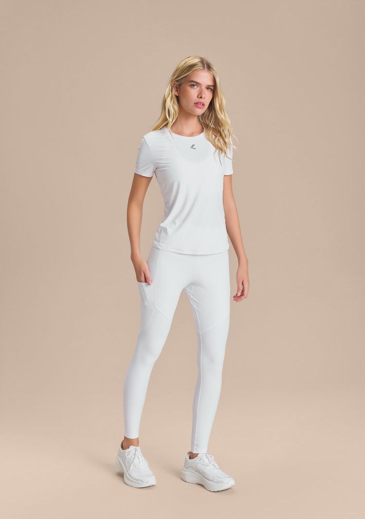 Legging Six Pockets Speed Cor:Branco;Tamanho:G 1