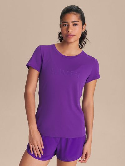 Camiseta LIVE Comfort Cor:Violeta;Tamanho:M