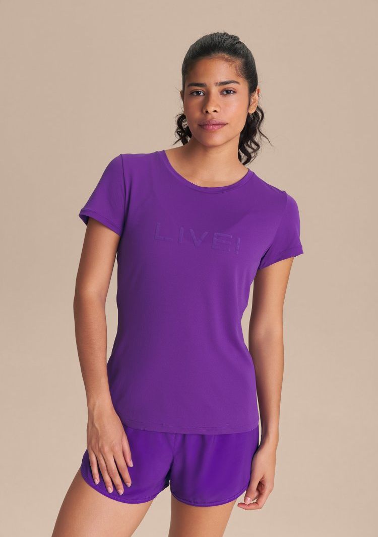 Camiseta LIVE Comfort Cor:Violeta;Tamanho:M 1