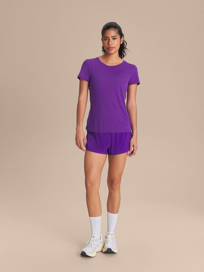 Camiseta LIVE Comfort Cor:Violeta;Tamanho:M 2