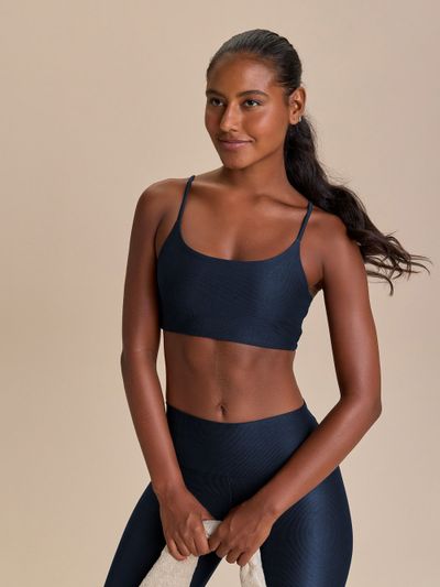 Top Curve Allure Adaptiv Cor:Azul Escuro;Tamanho:M